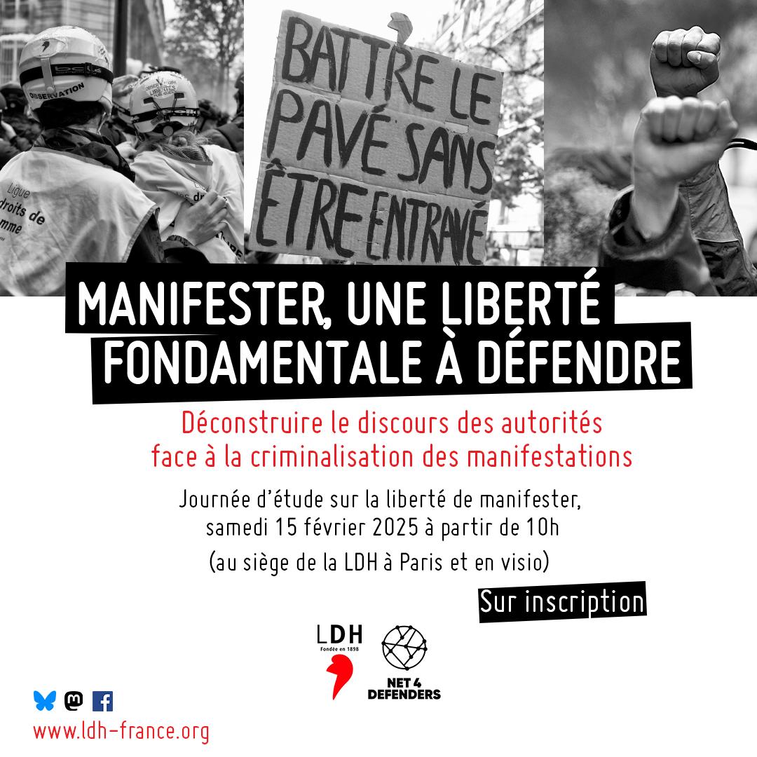 Illustration, manifester une liberté fondamentale à défendre